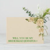 Bent u mijn bruidsmeisje? kaart (Staand voorkant)