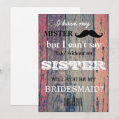 Bent u mijn bruidsmeisje? kaart (Voorkant / Achterkant)