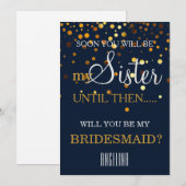 Bent u mijn bruidsmeisje? kaart (Voorkant / Achterkant)