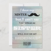 Bent u mijn bruidsmeisje? kaart (Voorkant)