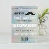 Bent u mijn bruidsmeisje? kaart (Staand voorkant)