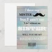Bent u mijn bruidsmeisje? kaart (Voorkant / Achterkant)
