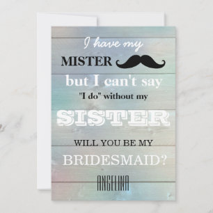 Bent u mijn bruidsmeisje? kaart