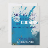 Bent u mijn bruidsmeisje? kaart (Voorkant)