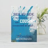 Bent u mijn bruidsmeisje? kaart (Staand voorkant)