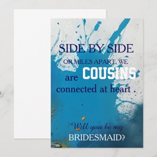 Bent u mijn bruidsmeisje? kaart (Voorkant / Achterkant)