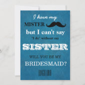 Bent u mijn bruidsmeisje? kaart (Voorkant)