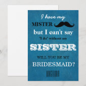 Bent u mijn bruidsmeisje? kaart (Voorkant / Achterkant)