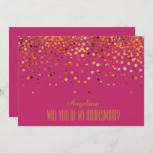 Bent u mijn bruidsmeisje? kaart (Voorkant / Achterkant)