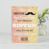 Bent u mijn bruidsmeisje? kaart (Staand voorkant)