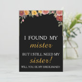 Bent u mijn bruidsmeisje? kaart (Staand voorkant)