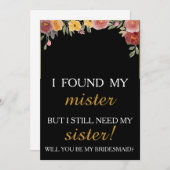 Bent u mijn bruidsmeisje? kaart (Voorkant / Achterkant)