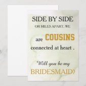Bent u mijn bruidsmeisje? kaart (Voorkant / Achterkant)