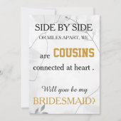 Bent u mijn bruidsmeisje? kaart (Voorkant)