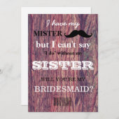Bent u mijn bruidsmeisje? kaart (Voorkant / Achterkant)