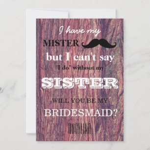 Bent u mijn bruidsmeisje? kaart