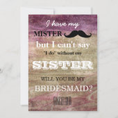 Bent u mijn bruidsmeisje? kaart (Voorkant)