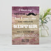 Bent u mijn bruidsmeisje? kaart (Staand voorkant)
