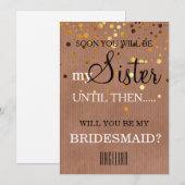 Bent u mijn bruidsmeisje? kaart (Voorkant / Achterkant)