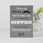 Bent u mijn bruidsmeisje? kaart (Staand voorkant)