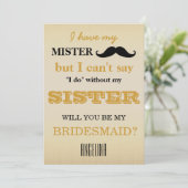 Bent u mijn bruidsmeisje? kaart (Staand voorkant)