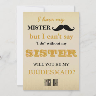 Bent u mijn bruidsmeisje? kaart