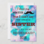 Bent u mijn bruidsmeisje? kaart (Voorkant)