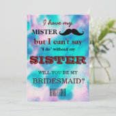Bent u mijn bruidsmeisje? kaart (Staand voorkant)
