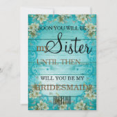 Bent u mijn bruidsmeisje? kaart (Voorkant)