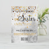 Bent u mijn bruidsmeisje? kaart (Staand voorkant)