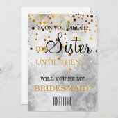 Bent u mijn bruidsmeisje? kaart (Voorkant / Achterkant)