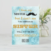 Bent u mijn bruidsmeisje? kaart (Staand voorkant)