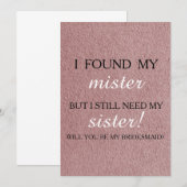 Bent u mijn bruidsmeisje? kaart (Voorkant / Achterkant)