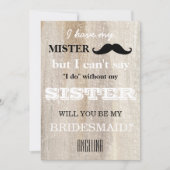 Bent u mijn bruidsmeisje? kaart (Voorkant)