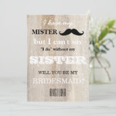 Bent u mijn bruidsmeisje? kaart (Staand voorkant)
