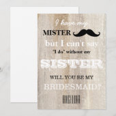 Bent u mijn bruidsmeisje? kaart (Voorkant / Achterkant)