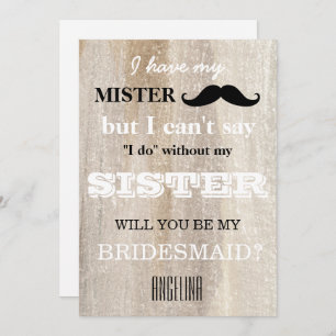 Bent u mijn bruidsmeisje? kaart