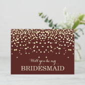 Bent u mijn bruidsmeisje? kaart (Staand voorkant)