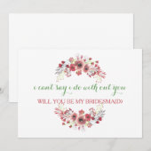 Bent u mijn bruidsmeisje? kaart (Voorkant / Achterkant)