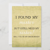 Bent u mijn bruidsmeisje? kaart (Voorkant)
