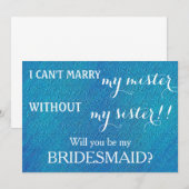 Bent u mijn bruidsmeisje? kaart (Voorkant / Achterkant)