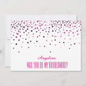 Bent u mijn bruidsmeisje? kaart (Voorkant)