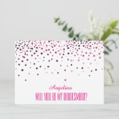 Bent u mijn bruidsmeisje? kaart (Staand voorkant)