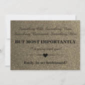 Bent u mijn bruidsmeisje? kaart (Voorkant)