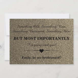 Bent u mijn bruidsmeisje? kaart