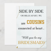 Bent u mijn bruidsmeisje? kaart (Voorkant / Achterkant)