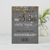 Bent u mijn bruidsmeisje? kaart (Staand voorkant)