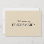 Bent u mijn bruidsmeisje? kaart (Achterkant)