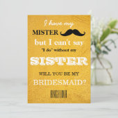 Bent u mijn bruidsmeisje? kaart (Staand voorkant)