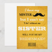 Bent u mijn bruidsmeisje? kaart (Voorkant / Achterkant)